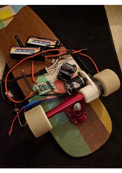 Elektrikli Longboard Yapısı (Plastik Aparattır) 3D