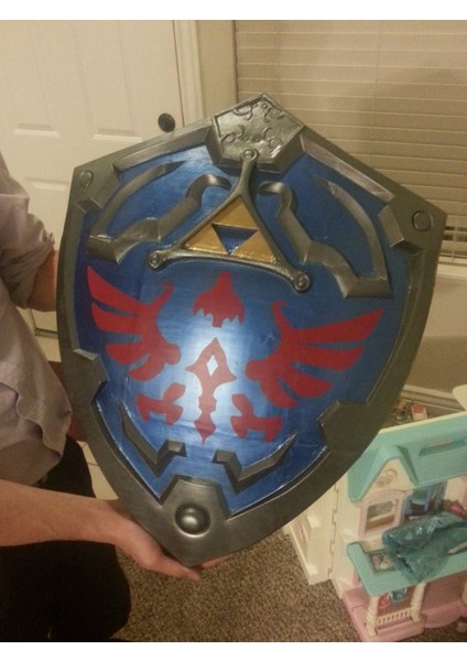 Zelda Adında Bir Prenses Bağlantısı Olan Efsanevi Bir Kahraman Için Ölçek Kalkan (Plastik Aparattır!!!) 3D modelleri