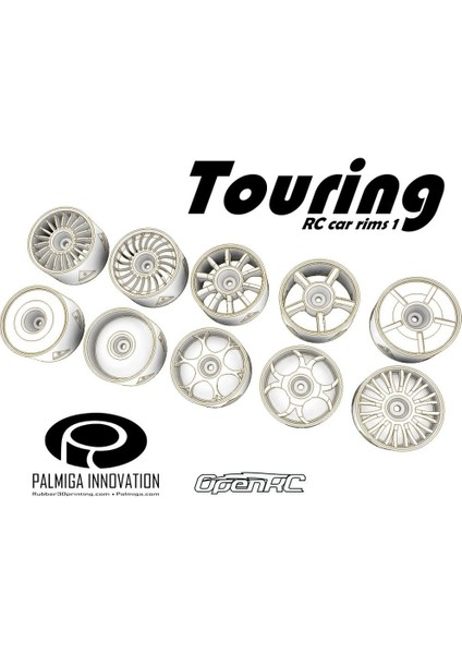 Touring Rc Araba Jantları 1 (Plastik Aparattır) 3D