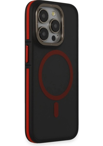 Iphone 15 Pro Max Rocky Magsafe Kapak - Siyah-Kırmızı Ferrg fiyatları