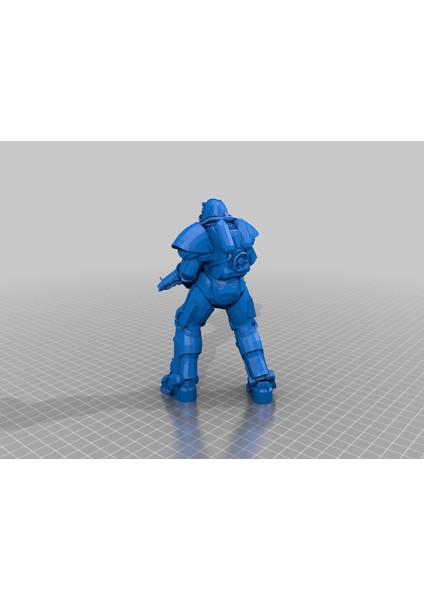 Fallout 4 - Saldırı Tüfeği ile T51 Güç Zırhı (Plastik Aparattır!!!) 3D