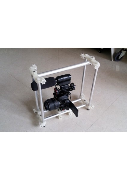 Dslr Kafesi (15MM Rail) Remix- Lazerlerle! (Plastik Aparattır!!!) 3D