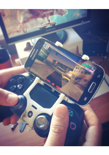 Ps4 Dualshock 4 - Akıllı Klip (Samsung Galaxy S4 Mini) (Plastik Aparattır!!!) 3D