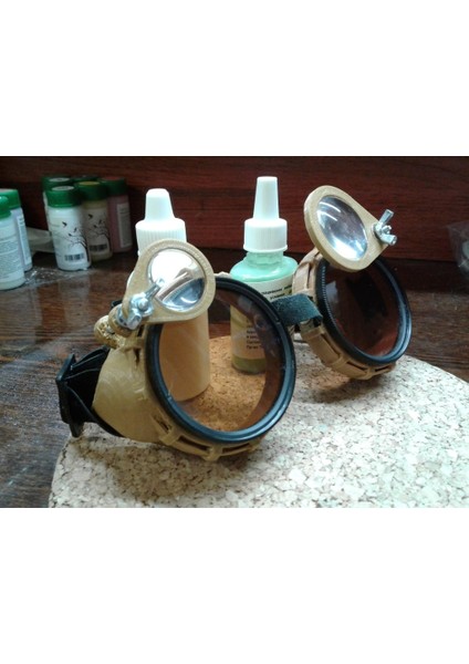 52MM Fotoğraf Filtreleri Kullanarak Steampunk Gözlükleri (Plastik Aparattır!!!) 3D indirimleri