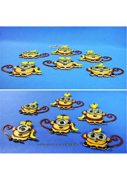 Maymun Minyonları Anahtar / Mıknatıslar (Plastik Aparattır!!!) 3D fırsatları