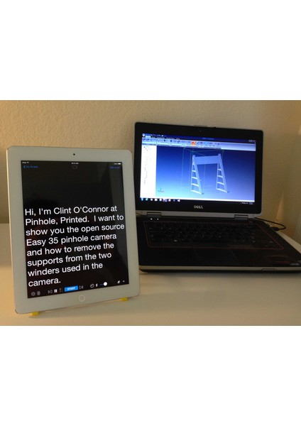 Tablet Teleprompter/okuma Standı (Plastik Aparattır!!!) 3D fırsatları