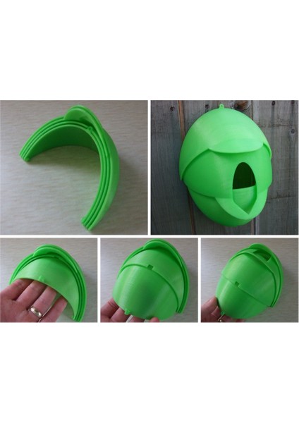 Iç Içe Geçmiş Kuş Evi (Plastik Aparattır!!!) 3D