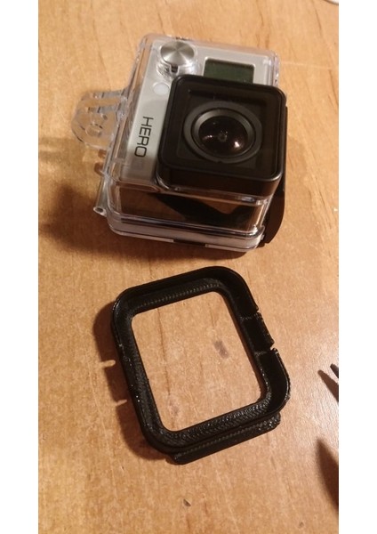Gopro Hero 3 Su Geçirmez Kılıf Için Lens Kapağı ve Dıy Filtre Kapağı (Plastik Aparattır!!!) 3D fırsatları