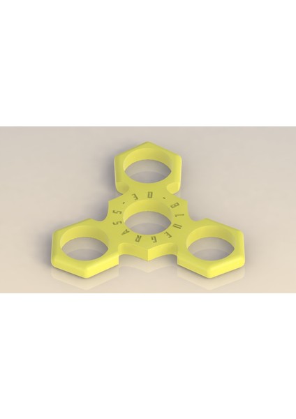 Bg.3d El Spinner / Edc Spinner / Fidget Oyuncak Mk. Iıı - Ninja Yıldızı (Plastik Aparattır!!!) 3D modelleri