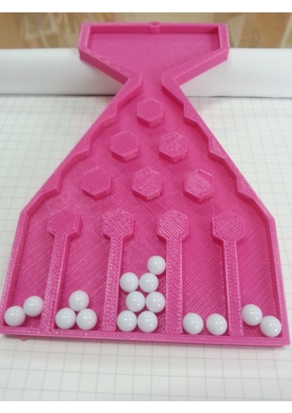 Pascal In Üçgeni, Matematik Oyuncak Binom Anahtarı - Olasılık, Istatistik, Binom Teoremi, Binom Dağıtım (Plastik Aparattır!!!) 3D
