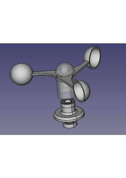 Üç Fincan Anemometre (Plastik Aparattır!!!) 3D fiyatları