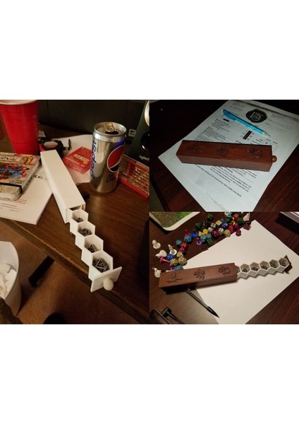 Oyun Oynamak Için Zar Kutusu (7 Yuva) (Plastik Aparattır!!!) 3D