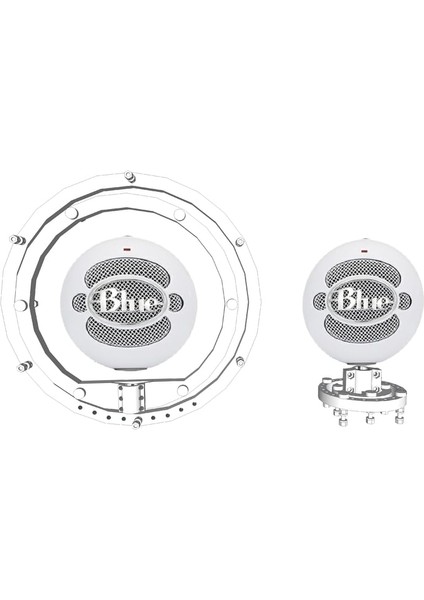 Mavi Snowball Buz Kondenser Mikrofon Için Şok Montajı (Plastik Aparattır!!!) 3D