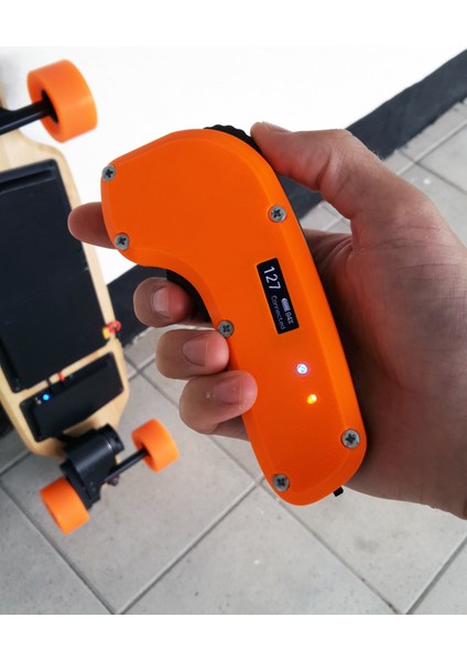 Basit Elektrik Longboard Remote - Arduino Kontrollü (Plastik Aparattır!!!) 3D fırsatları
