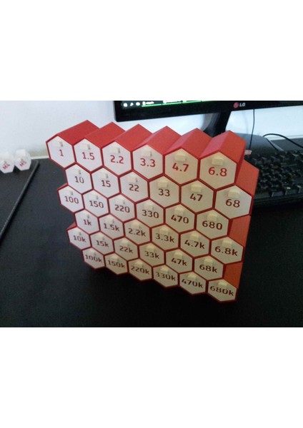 E6 Dirençler Altıgen Çekmece (Plastik Aparattır!!!) 3D fiyatları