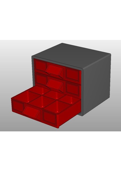 Küçük Parça Çekmece Kutusu [özelleştirilebilir] (Sadece Plastik Aparattır!!!) 3D