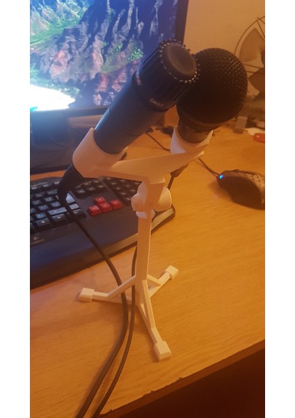 Mikrofon Standı (Tamamen Yazdırılabilir) (Sadece Plastik Aparattır!!!) 3D