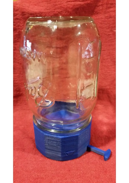 Mason Kavanoz Push Düğmesi Şeker Dispenser (Plastik Aparattır!!!) 3D modelleri