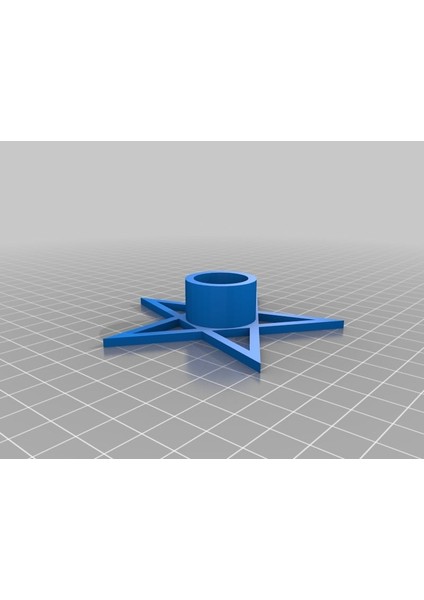 Pentagram Mum Tutucu V1 (Plastik Aparattır!!!) 3D