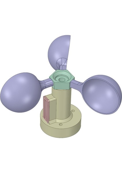 Anemometre (Plastik Aparattır!!!) 3D