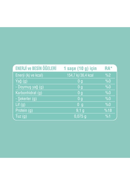Beef Collagen Hidrolizat İçeren Toz Takviye Edici Gıda 280 gr