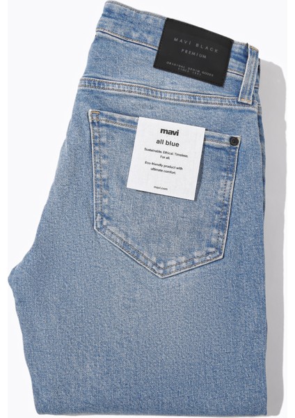 Kvnç Mavi Black Gölgeli Açık İndigo Mavisi Jean Pantolon 001070-33974