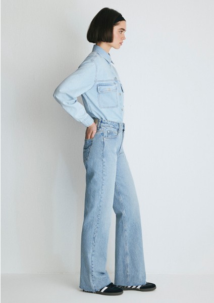 Victoria Real Blue Gölgeli Açık Mavi Jean Pantolon 101072-34111