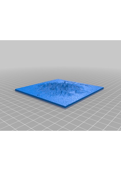 Sutter Buttes'in Kabartma Haritası (Sadece Plastik Aparattır!!!) 3D modelleri