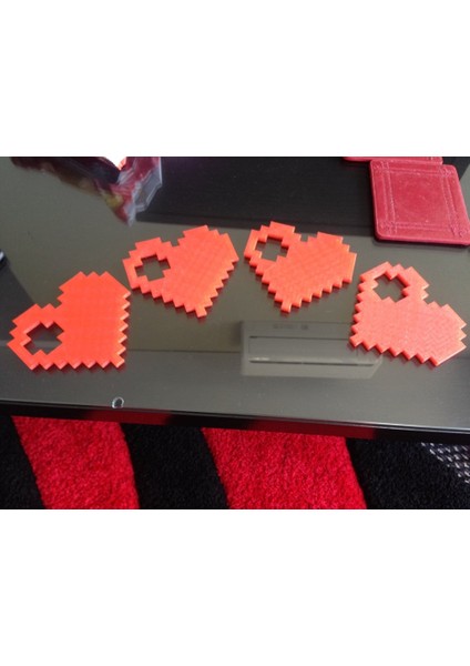 Eksik Parçalı 8 Bit Kalp (Plastik Aparattır!!!) 3D fiyatları