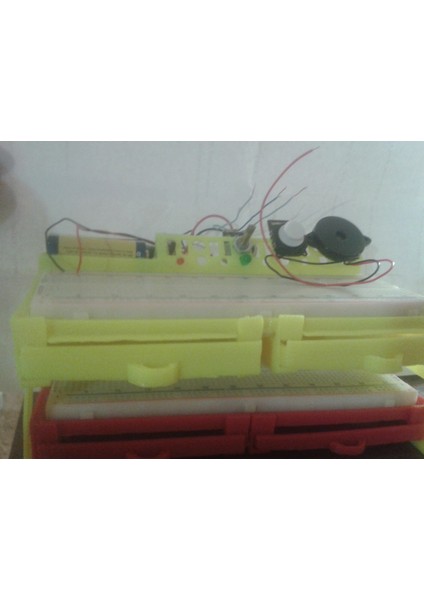 Ee Elektrik Breadboard Dolabı Istiflenebilir Kılıf - Parçalar - Güncellenmiş Kontrol Paneli ve Kabine Duvar Desteği (Plastik Aparattır!!!) 3D fırsatları
