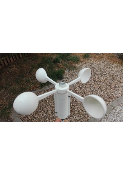 Basit Rüzgar Hızı Sensörü / Anemometre 4 Windcups (Plastik Aparattır!!!) 3D modelleri