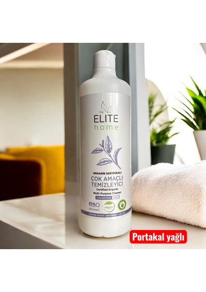 Organik Sertifikalı Çok Amaçlı Konsantre Genel Temizleyici 750 ml, portakal yağlı