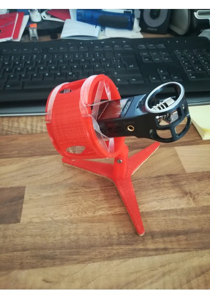 Zoom H1 - FUSION360 Öğreticisi ile Mikrofon Standı (Plastik Aparattır!!!) 3D