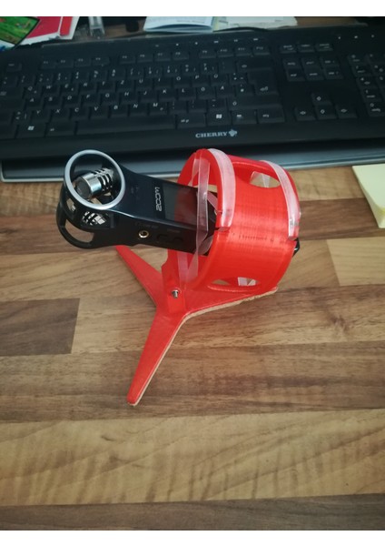 Zoom H1 - FUSION360 Öğreticisi ile Mikrofon Standı (Plastik Aparattır!!!) 3D