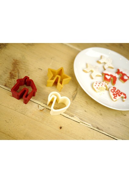 Kupa Noel Kurabiyesi Kesiciler (Plastik Aparattır!!!) 3D fırsatları