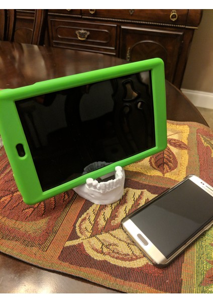 Kafatası Çenesi Telefon Tablet Kartvizit Standı (Sadece Plastik Aparattır!!!) 3D indirimleri