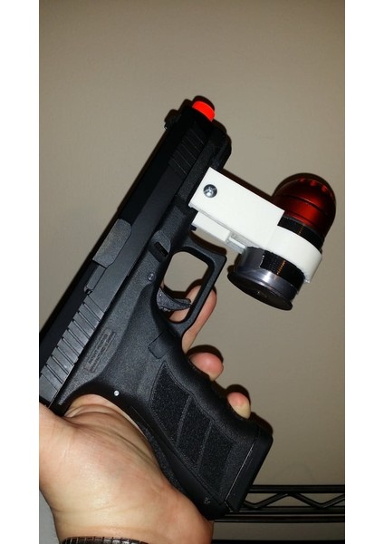 Pps 40MM Airsoft Bombası/duş Kabuğu Için Picatinny Ray Montajı (Sadece Plastik Aparattır!!!) 3D