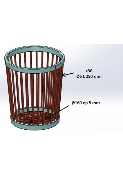 Ahşap Kukla Sepeti (Sadece Plastik Aparattır!!!) 3D fırsatları