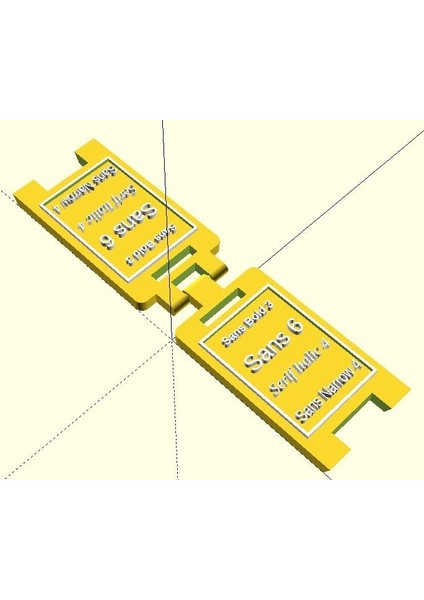Parametrik Zemin Ayakta Işaretler (Plastik Aparattır!!!) 3D