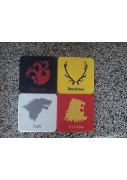 Çift Ekstrüder Ressamı Için Game Of Thrones Içecek Bardak Altlıkları (Plastik Aparattır!!!) 3D