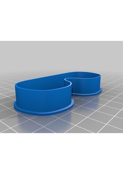 Gözlük Kurabiye Kesici (Plastik Aparattır!!!) 3D