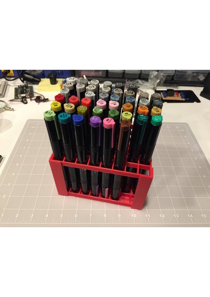 Sanat Marker Caddy (Plastik Aparattır!!!) 3D