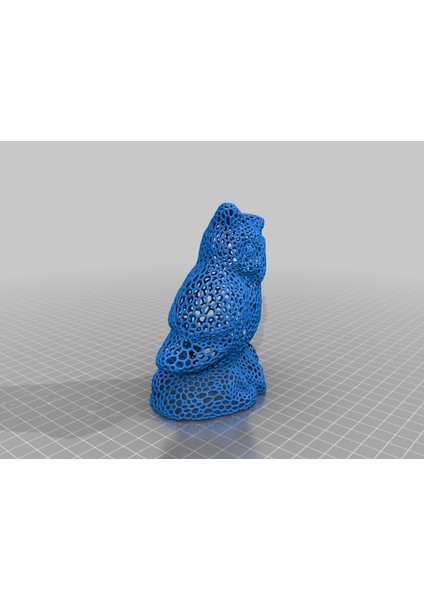 Baykuş Heykeli 3D Tarama (Voronoi Style) (Sadece Plastik Aparattır!!!) 3D modelleri