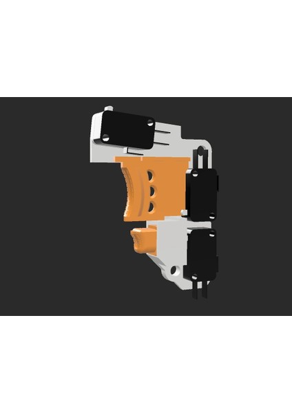 Nerf Rapidstrike Anahtar Plakası ve Tetikleyiciler (Sadece Plastik Aparattır!!!) 3D