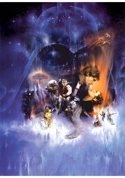 Yıldız Savaşları: Bölüm V - The Empire Strikes Back - Film Poster Lithophan (Sadece Plastik Aparattır!!!) 3D