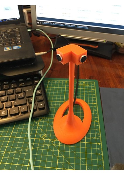 Düşük Profilli Masaüstü Mikrofon Stand Tabanı (Sadece Plastik Aparattır!!!) 3D fırsatları