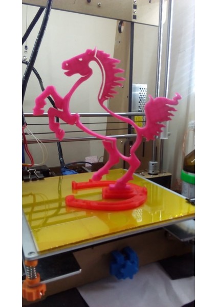 Emma'nın Rüyası - Veya At Nalı Standı ile Pembe At (Plastik Aparattır!!!) 3D