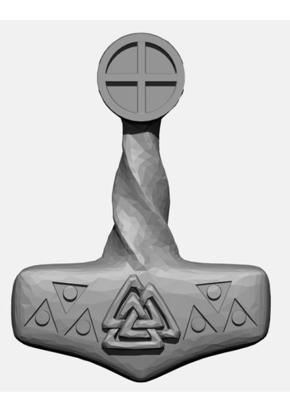 Mjolnir, Thor'un Çekiç. (Sadece Plastik Aparattır!!!) 3D modelleri
