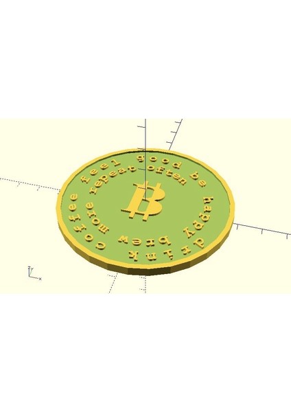Bitcoin Tohumu Madeni Para (Sadece Plastik Aparattır!!!) 3D