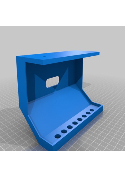 Amazon Echo Show 5 Kabine Montajı Altında (Sadece Plastik Aparattır!!!) 3D